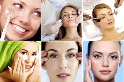 Methods of rejuvenation of the skin around the eyes