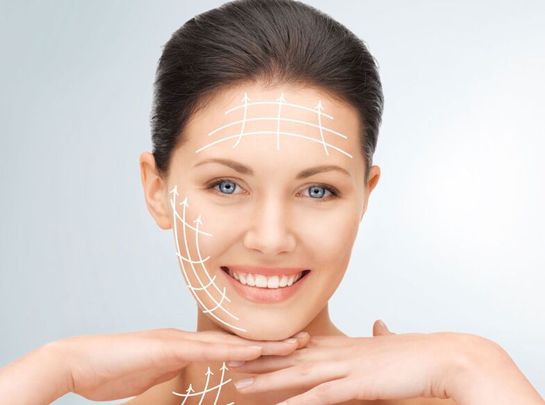 Tight skin of the face